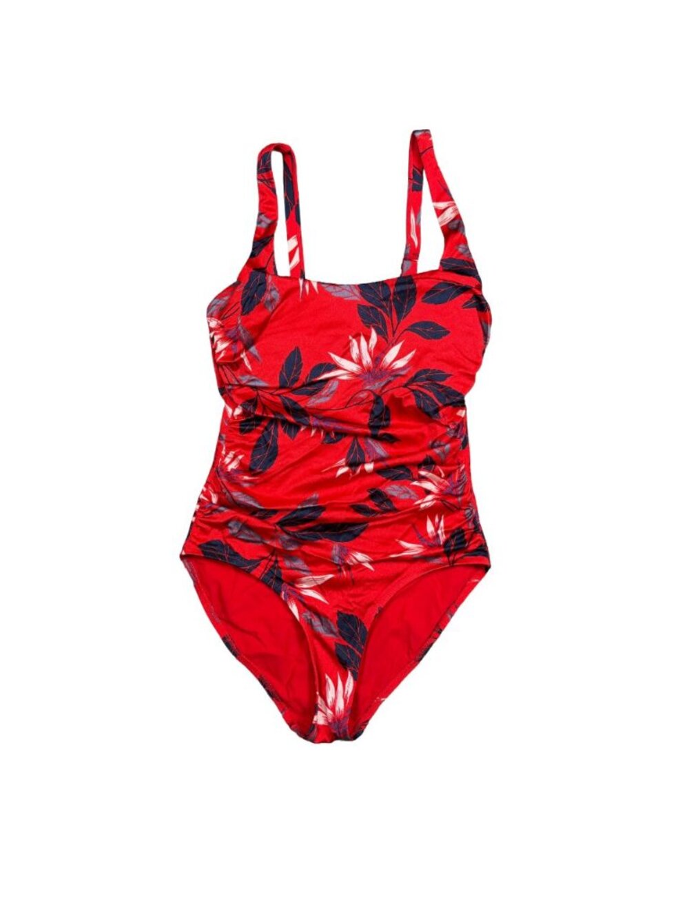 Athleta Aqualuxe Paradaiso Leaf One Piece Swimsuit Women’s XS Red Floral